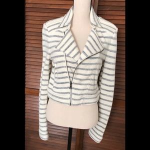 BCBGMaxAzria Small Cotton Striped Jacket